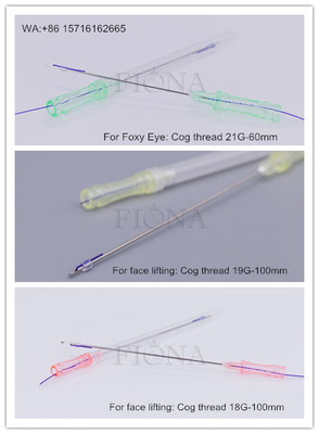 PDO PCL PLLA  4D COG 캔널아 스레드는 비 외과적 표면 상승을 위해 19G-100mm을 높입니다